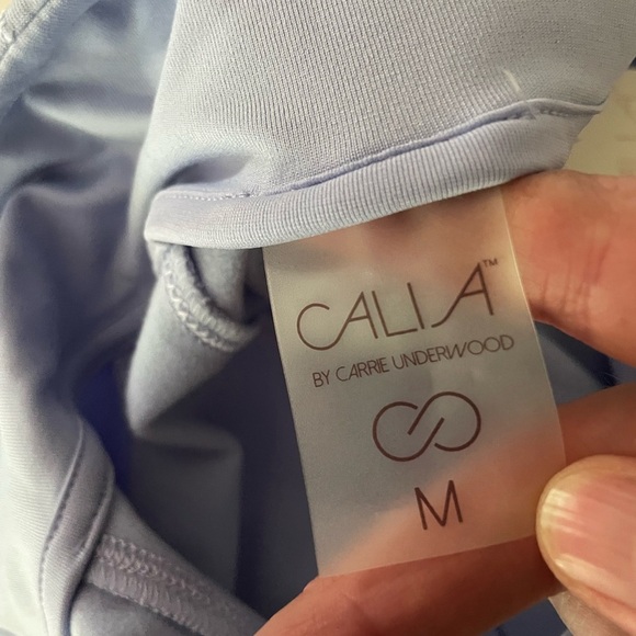 CALIA by Carrie Underwood Womens Run 1/4 Zip Activewear Top Sky Blue Medium NWT - Picture 8 of 11